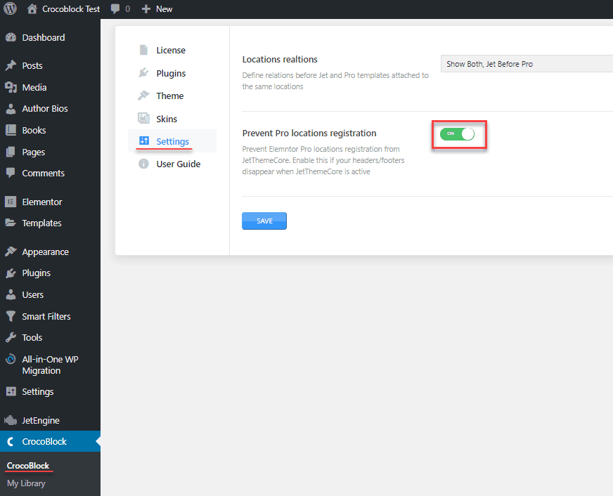 crocoblock register template