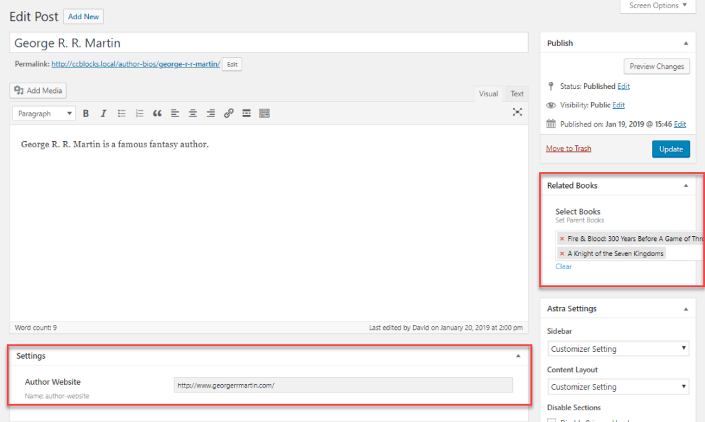 crocoblock example author bio