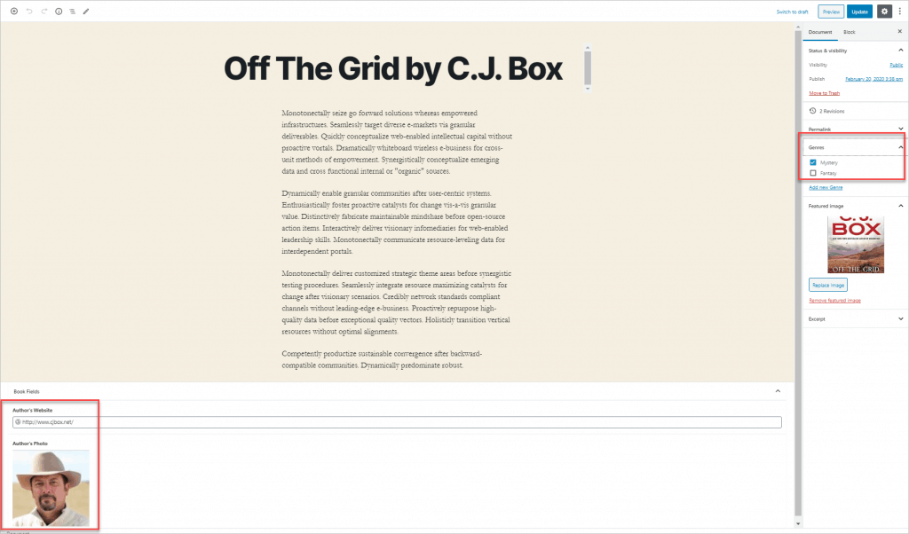 Book Record In Editor 1