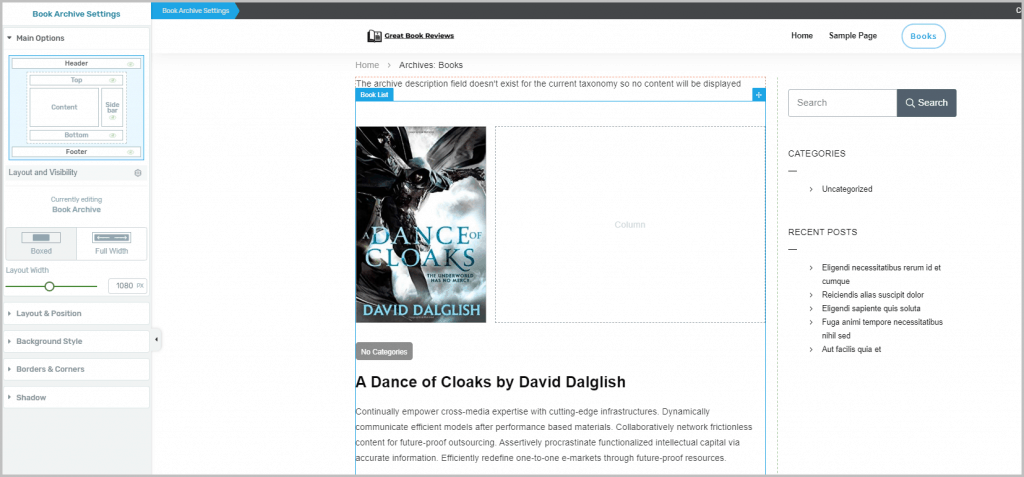 Featured Image Positioned