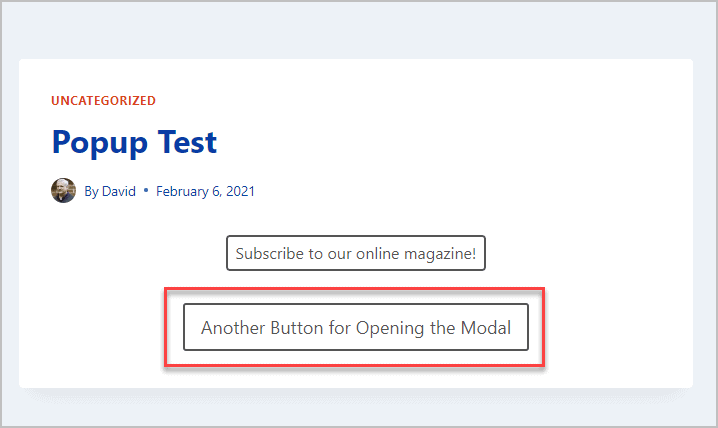 second button on front