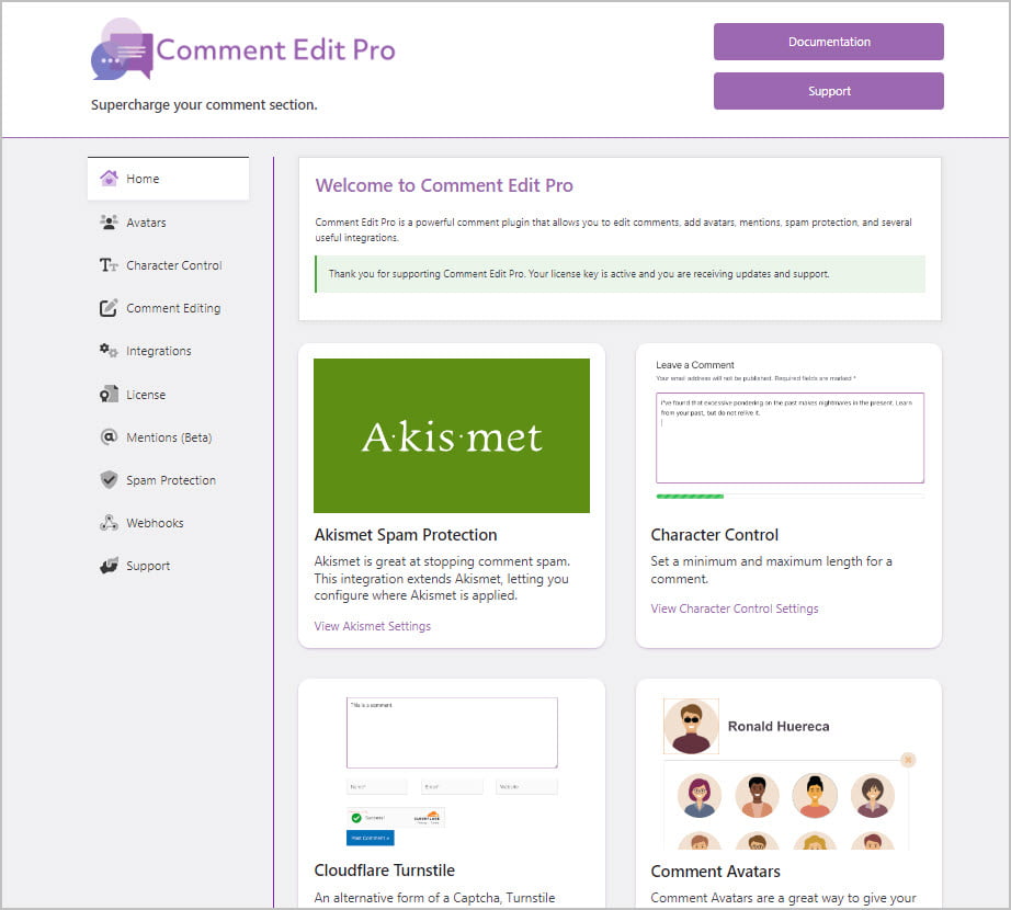 comment edit pro main