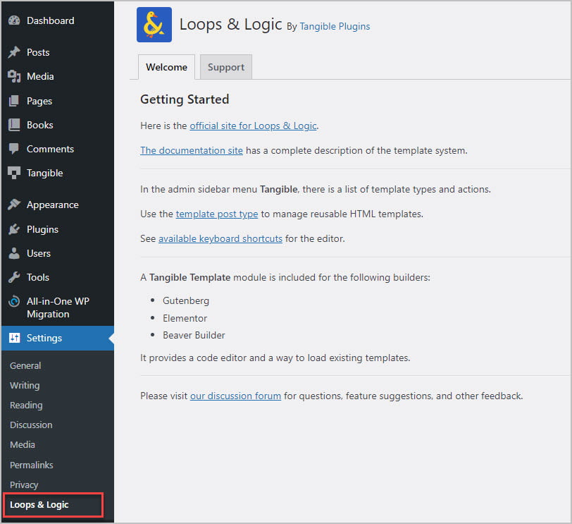 loops and logic welcome page