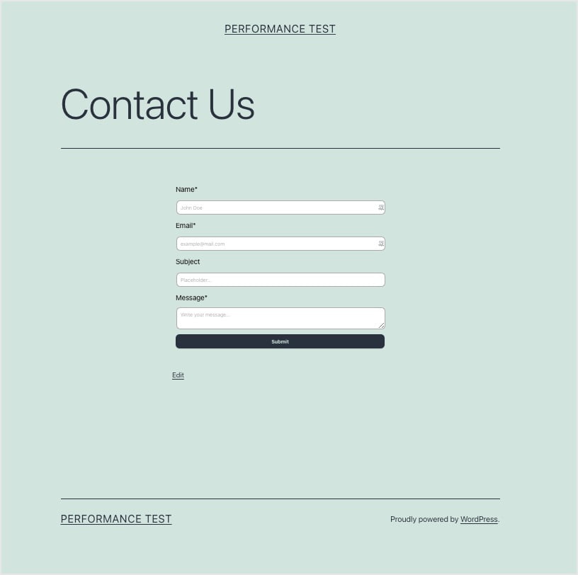 bitform contact form