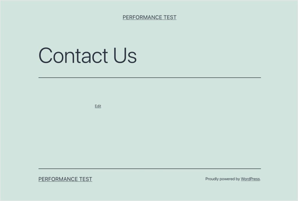 blank contact us page