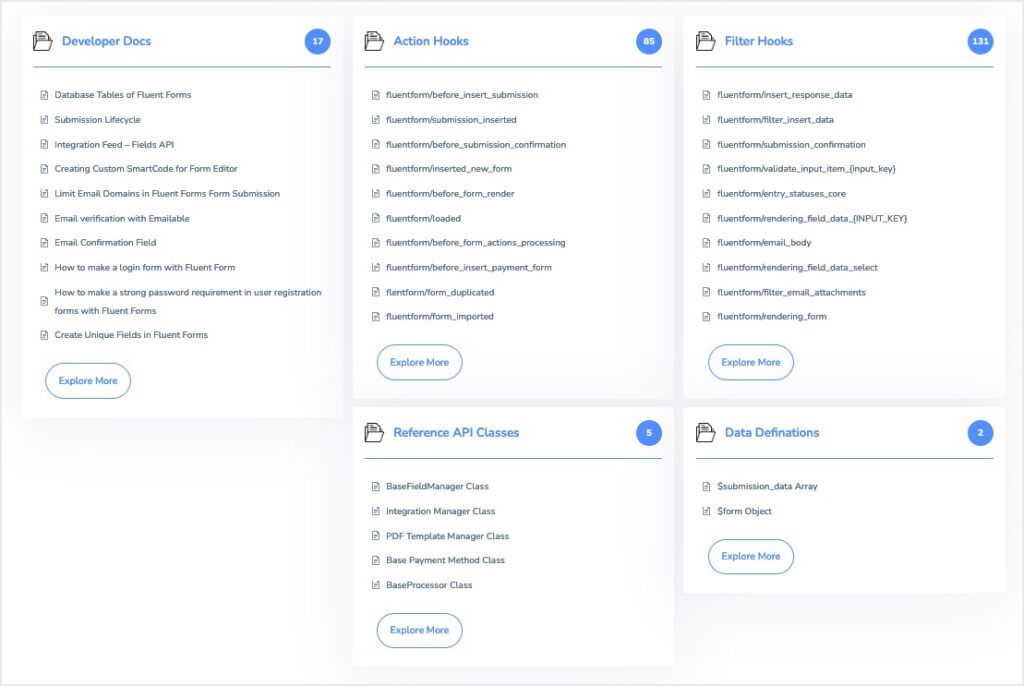 fluent forms developer docs