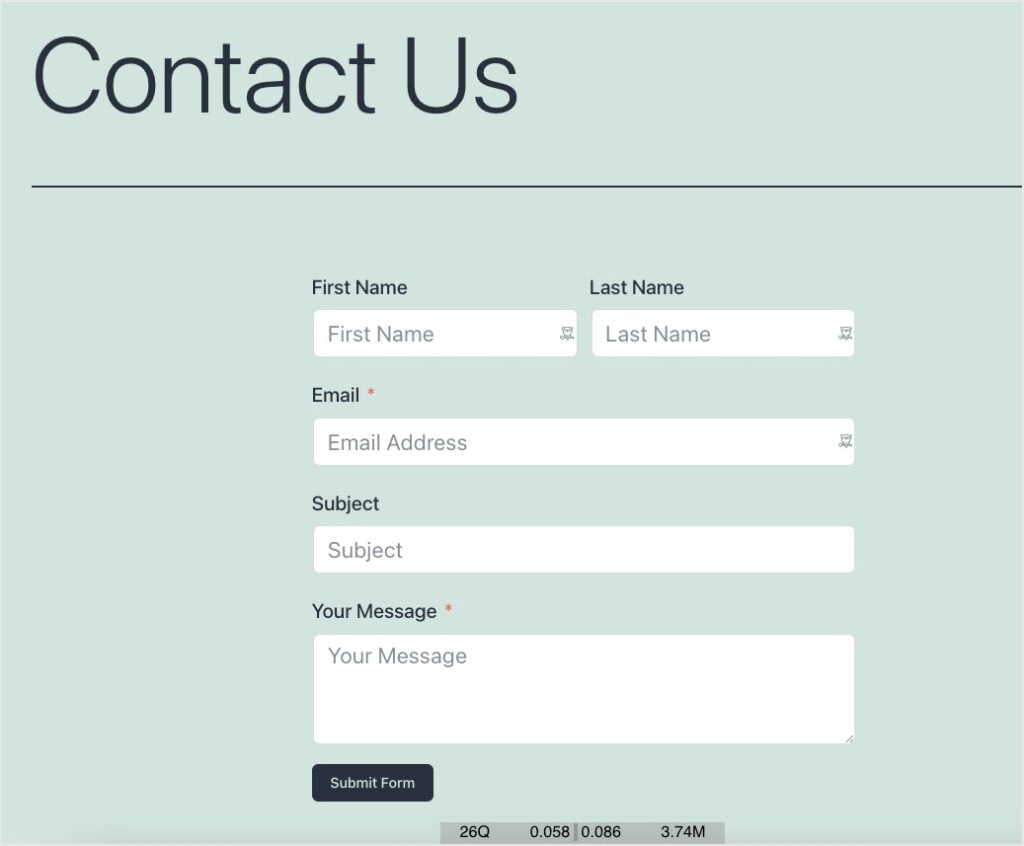 usagedd fluent forms result