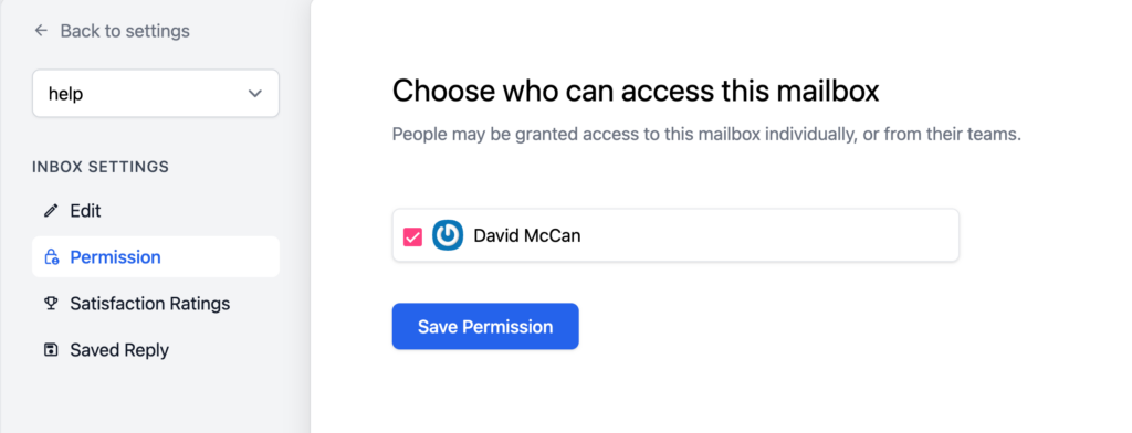 inbox permissions