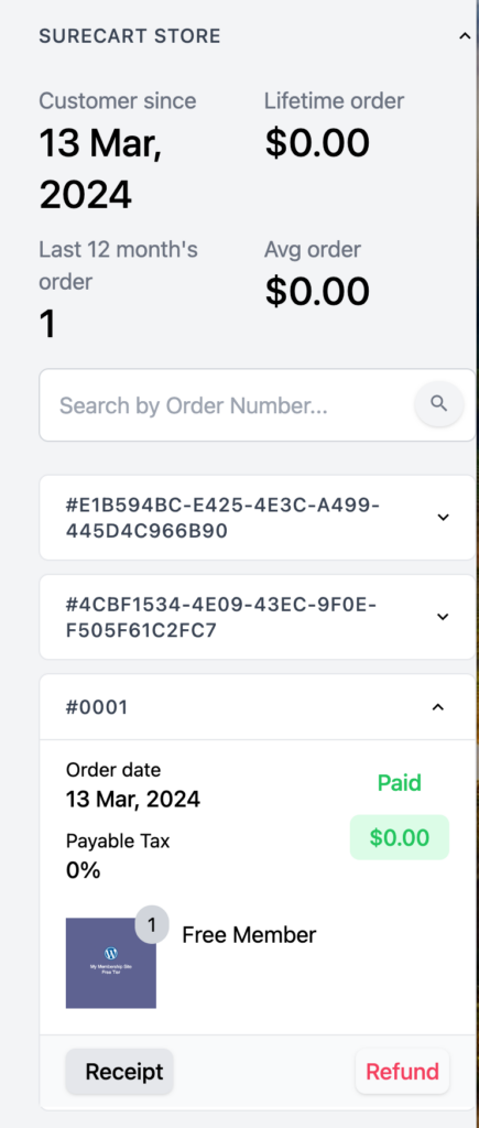 surecart info zoom in