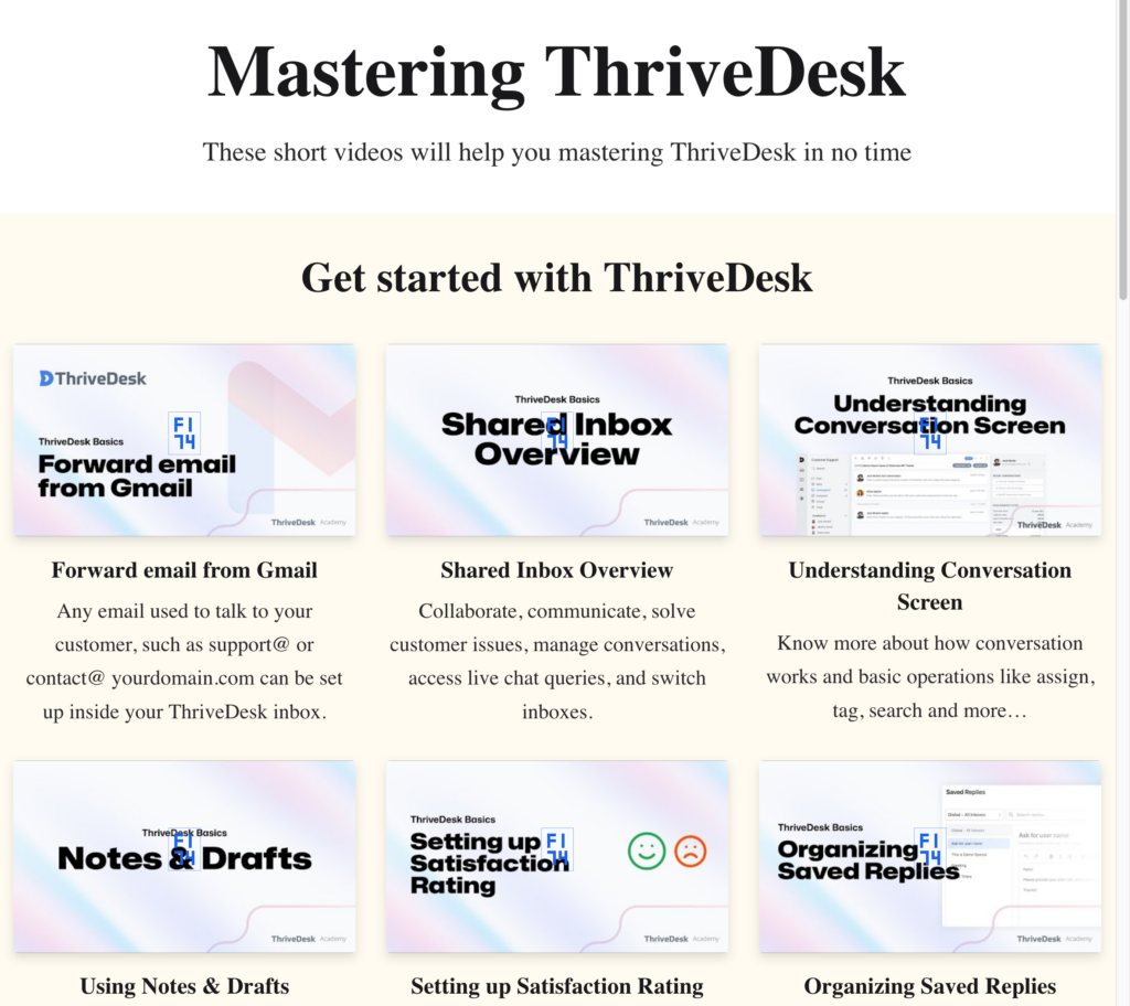 thrivedesk academy
