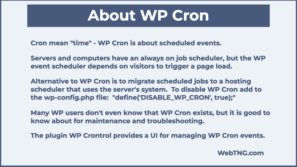 about wp cron