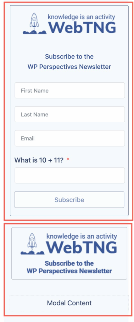 The two test variations in the editor.